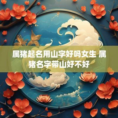 属猪起名用山字好吗女生 属猪名字带山好不好