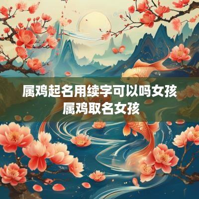 属鸡起名用续字可以吗女孩 属鸡取名女孩