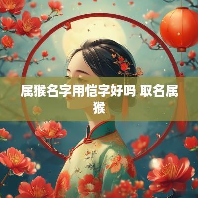 属猴名字用恺字好吗 取名属猴