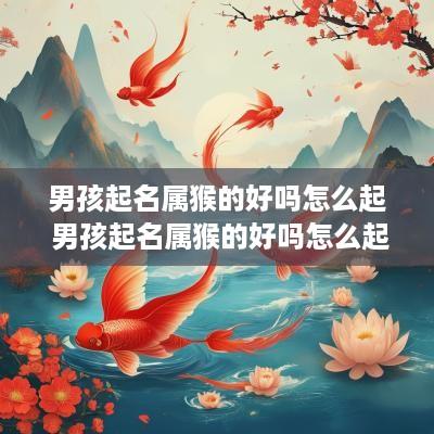 男孩起名属猴的好吗怎么起 男孩起名属猴的好吗怎么起名