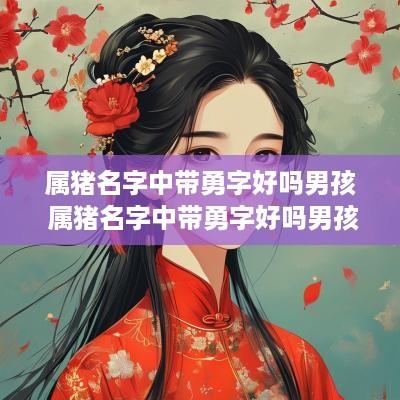 属猪名字中带勇字好吗男孩 属猪名字中带勇字好吗男孩子