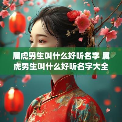 属虎男生叫什么好听名字 属虎男生叫什么好听名字大全