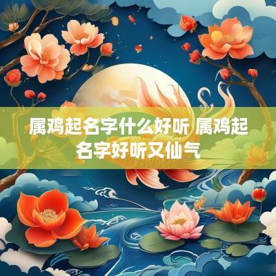 属鸡起名字什么好听 属鸡起名字好听又仙气