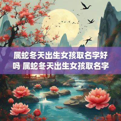 属蛇冬天出生女孩取名字好吗 属蛇冬天出生女孩取名字好吗