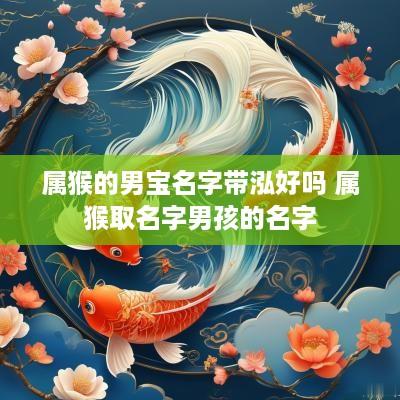 属猴的男宝名字带泓好吗 属猴取名字男孩的名字