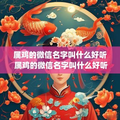 属鸡的微信名字叫什么好听 属鸡的微信名字叫什么好听女
