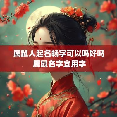 属鼠人起名畅字可以吗好吗 属鼠名字宜用字 属鼠人起名畅字可以吗好吗 属鼠名字宜用字