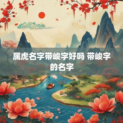 属虎名字带峻字好吗 带峻字的名字
