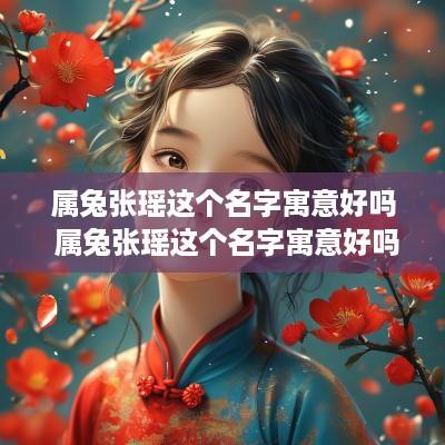 属兔张瑶这个名字寓意好吗 属兔张瑶这个名字寓意好吗女孩