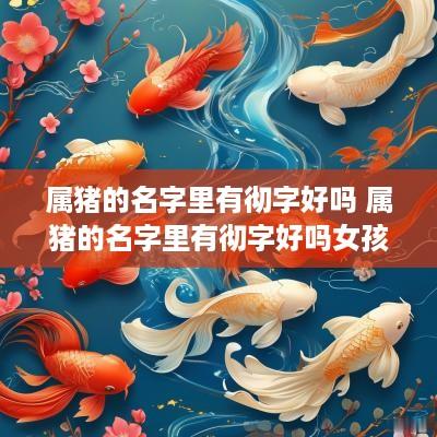 属猪的名字里有彻字好吗 属猪的名字里有彻字好吗女孩
