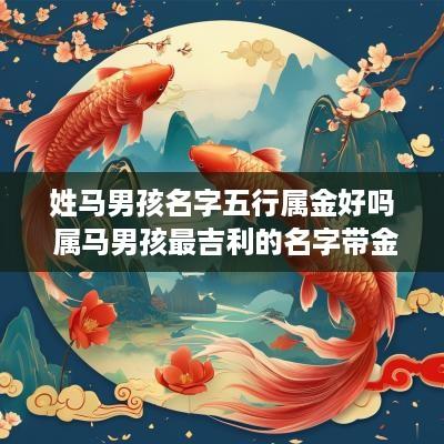 姓马男孩名字五行属金好吗 属马男孩最吉利的名字带金字