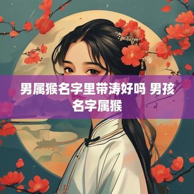 男属猴名字里带涛好吗 男孩名字属猴