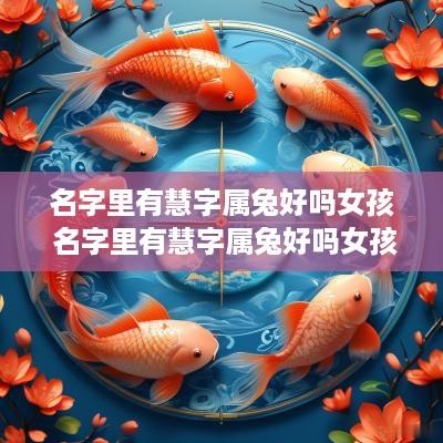 名字里有慧字属兔好吗女孩 名字里有慧字属兔好吗女孩子