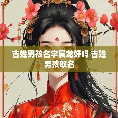 吉姓男孩名字属龙好吗 吉姓男孩取名