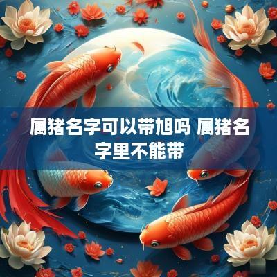 属猪名字可以带旭吗 属猪名字里不能带