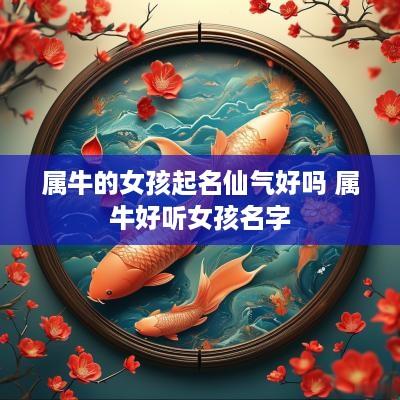 属牛的女孩起名仙气好吗 属牛好听女孩名字