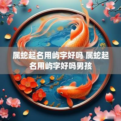 属蛇起名用屿字好吗 属蛇起名用屿字好吗男孩