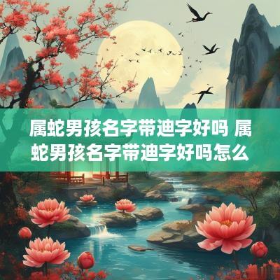 属蛇男孩名字带迪字好吗 属蛇男孩名字带迪字好吗怎么取