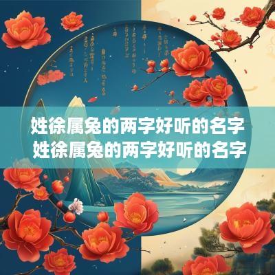 姓徐属兔的两字好听的名字 姓徐属兔的两字好听的名字大全