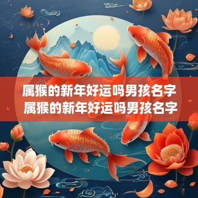 属猴的新年好运吗男孩名字 属猴的新年好运吗男孩名字大全
