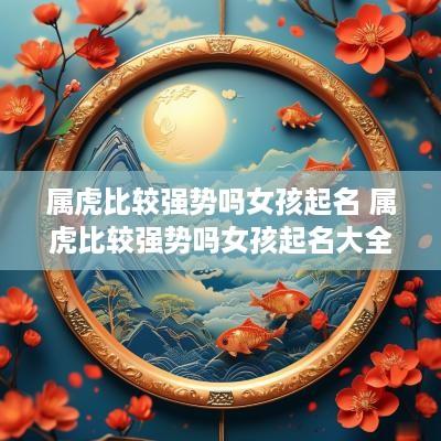 属虎比较强势吗女孩起名 属虎比较强势吗女孩起名大全