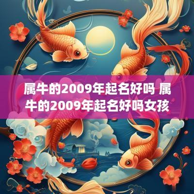 属牛的2009年起名好吗 属牛的2009年起名好吗女孩