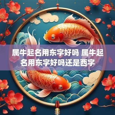 属牛起名用东字好吗 属牛起名用东字好吗还是西字