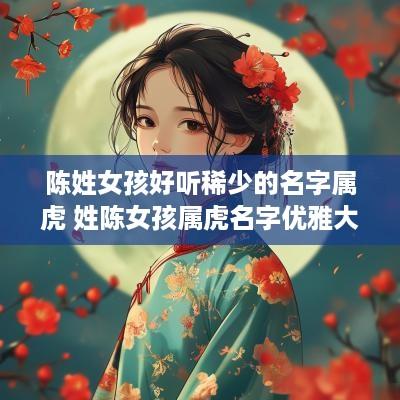 陈姓女孩好听稀少的名字属虎 姓陈女孩属虎名字优雅大气