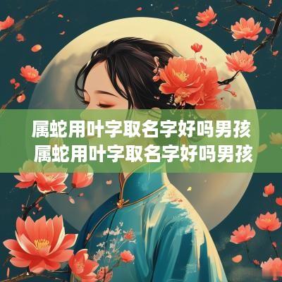 属蛇用叶字取名字好吗男孩 属蛇用叶字取名字好吗男孩子
