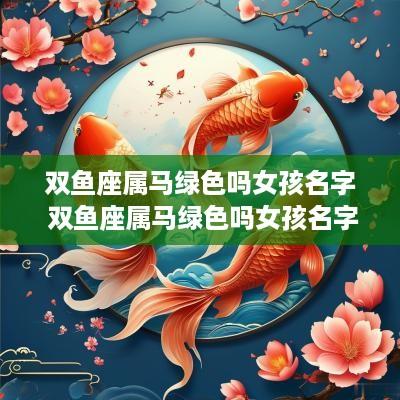 双鱼座属马绿色吗女孩名字 双鱼座属马绿色吗女孩名字大全