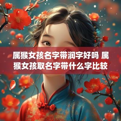 属猴女孩名字带润字好吗 属猴女孩取名字带什么字比较好