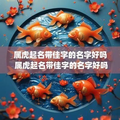 属虎起名带佳字的名字好吗 属虎起名带佳字的名字好吗男孩