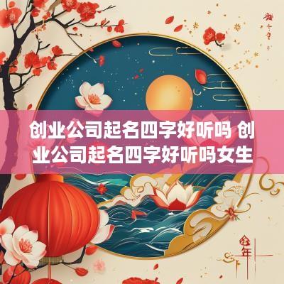 创业公司起名四字好听吗 创业公司起名四字好听吗女生