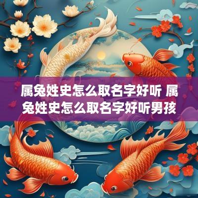 属兔姓史怎么取名字好听 属兔姓史怎么取名字好听男孩