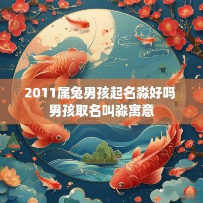 2011属兔男孩起名淼好吗 男孩取名叫淼寓意