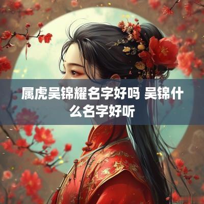 属虎吴锦耀名字好吗 吴锦什么名字好听