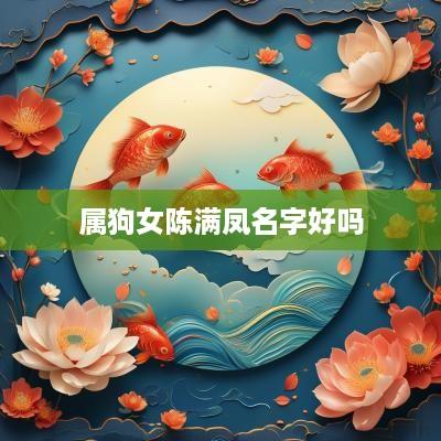 属狗女陈满凤名字好吗