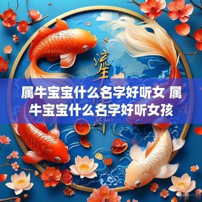 属牛宝宝什么名字好听女 属牛宝宝什么名字好听女孩