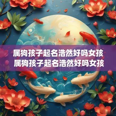 属狗孩子起名浩然好吗女孩 属狗孩子起名浩然好吗女孩名字