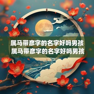属马带彦字的名字好吗男孩 属马带彦字的名字好吗男孩怎么取