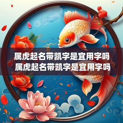 属虎起名带凯字是宜用字吗 属虎起名带凯字是宜用字吗女孩
