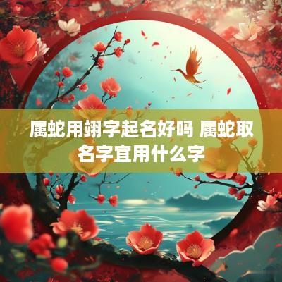 属蛇用翊字起名好吗 属蛇取名字宜用什么字
