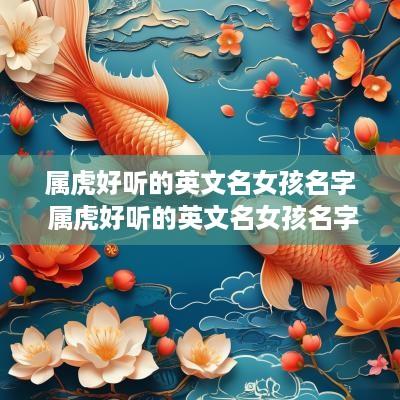 属虎好听的英文名女孩名字 属虎好听的英文名女孩名字两个字