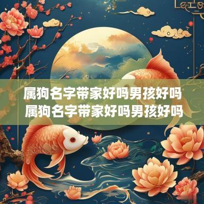 属狗名字带家好吗男孩好吗 属狗名字带家好吗男孩好吗还是女孩