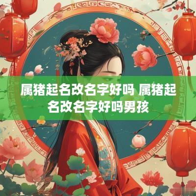 属猪起名改名字好吗 属猪起名改名字好吗男孩
