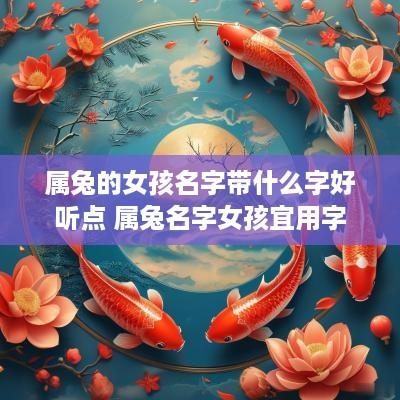 属兔的女孩名字带什么字好听点 属兔名字女孩宜用字