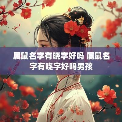 属鼠名字有晓字好吗 属鼠名字有晓字好吗男孩
