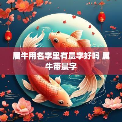 属牛用名字里有晨字好吗 属牛带晨字