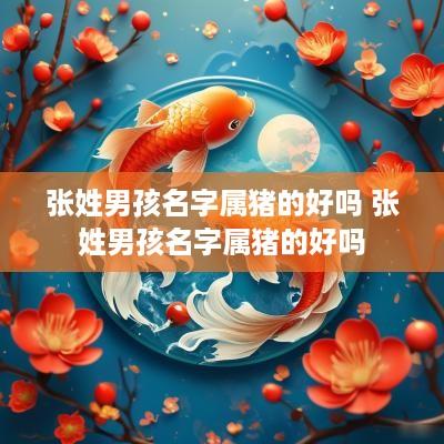 张姓男孩名字属猪的好吗 张姓男孩名字属猪的好吗