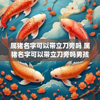 属猪名字可以带立刀旁吗 属猪名字可以带立刀旁吗男孩